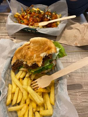 Couldn’t wait to get started!! at Orinoco Vegan York in York