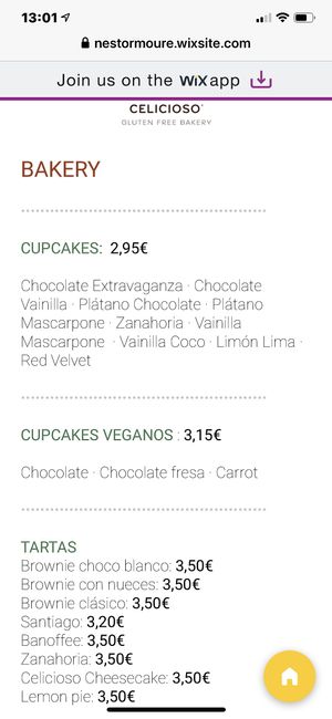 Menú  at Celicioso - Hortaleza in Madrid