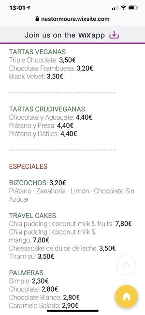 Menú  at Celicioso - Hortaleza in Madrid