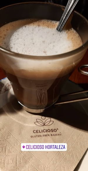 Mocha with coconut milk at Celicioso - Hortaleza in Madrid