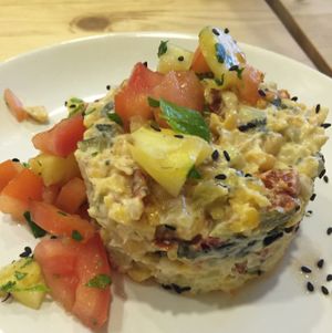 Olivier salad  at Loving Hut  in Moscow
