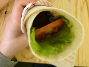 My falafel wrap -150₽ at Loving Hut  in Moscow