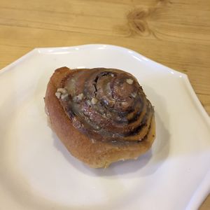 cinnamon swirl bun at Loving Hut  in Moscow