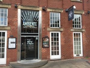 outside  at Ambiente Tapas in Leeds