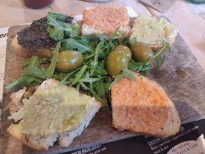 Vegan sharing platter at Ambiente Tapas in Leeds