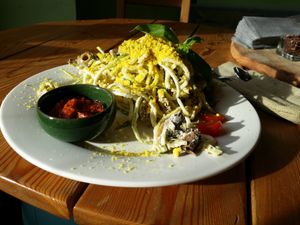 One of their raw zucchini pastas. at RA Family in St Petersburg