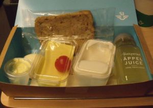 Vegan breakfast (Stockholm to Malmö) at SJ - Swedish Railways in Stockholm