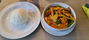 Vegan red curry at Aroydee in Frankfurt