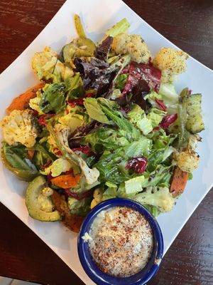 Sebze Salata (order with hummus)   at Cafe Turko in Seattle