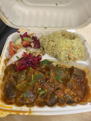 Eggplant moussaka plate  at Cafe Turko in Seattle