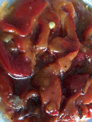 Roasted red pepper salad at Eli's Jerusalum Grill in Birmingham