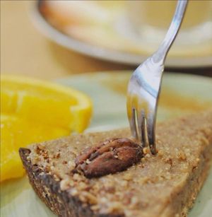 Vegan pecan pie   at Bagels & Beans in Enschede