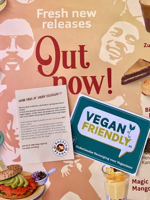 Vegan friendly and vegan specialist approved  at Bagels & Beans in Enschede
