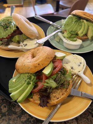 Bagel avocadoo  at Bagels & Beans in Enschede