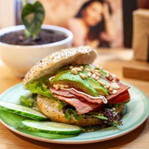 Vegan BLT with extra avocadoo  at Bagels & Beans in Enschede