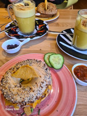Tex mex bagel at Bagels & Beans in Enschede
