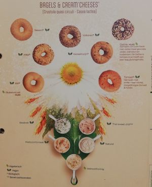 Menu May 2023 - Clear Overview of the Vegan Bagel Options at Bagels & Beans - Zwanestraat in Groningen