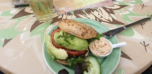 Vegan avocado bagel at Bagels & Beans - Zwanestraat in Groningen