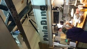 their sign  at PhilaDing - Food Stand in Wrightstown