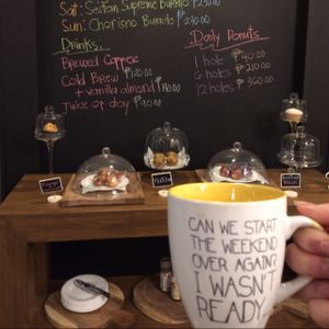 cofffeeee latte at Green Bar in Makati