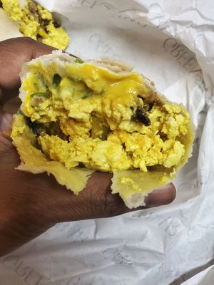 Breakfast burrito at Green Bar in Makati