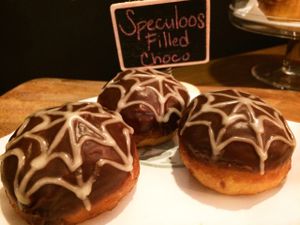 vegan donuts everyday  at Green Bar in Makati