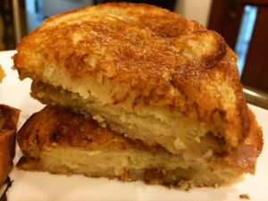 grilled cheese  at Green Bar in Makati