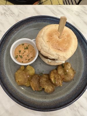 Sausage and egg McMuffin   at Green Bar in Makati
