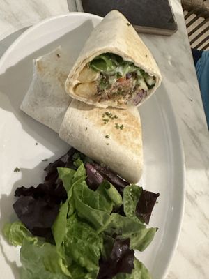 Falafel wrap  at Green Bar in Makati