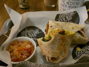 breakfast burrito  at Green Bar in Makati