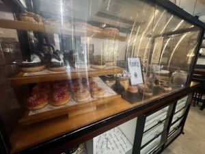 Donut case  at Green Bar in Makati