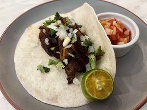 Street taco  at Green Bar in Makati