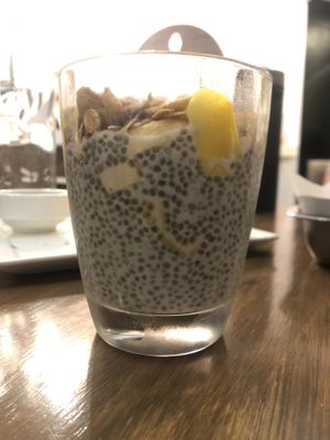 Chia glass - small portion.  at Green Bar in Makati