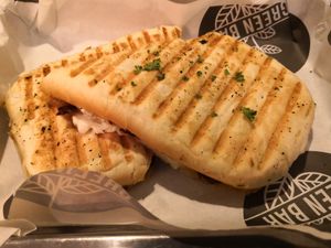Hail Seitan panini at Green Bar in Makati