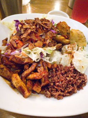 Texas BBQ bowl at Green Bar in Makati