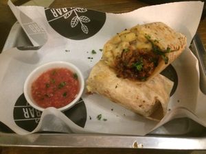 Mac and Cheese burrito at Green Bar in Makati