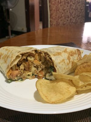 Cheesy Mac Cracklin Burrito at Green Bar in Makati