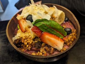 Acai bowl at Seedling Cafe - Flinders in Melbourne