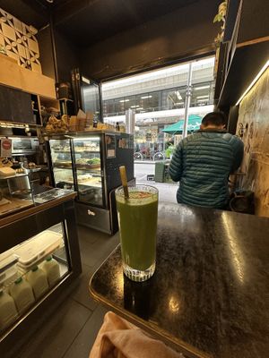 Delicious smoothie   at Seedling Cafe - Flinders in Melbourne