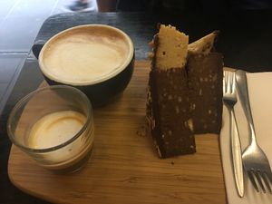 The peanut butter slice was awesome!  at Seedling Cafe - Flinders in Melbourne