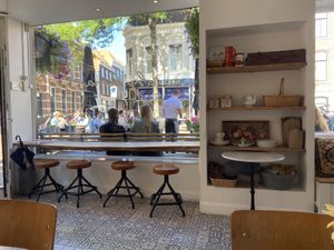 Inside and terrace  at By Lima in Haarlem