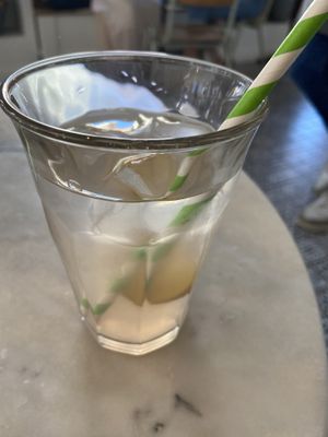 Homemade lemonade, nice but a bit on the sweet side at By Lima in Haarlem