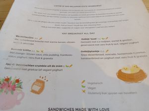 All-day breakfast menu at By Lima in Haarlem