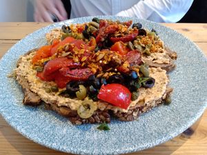 No-tuna open sandwich at By Lima in Haarlem