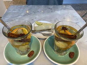 Vegan and gluten-free lemon pie! 💚 and Winter tea  at By Lima in Haarlem