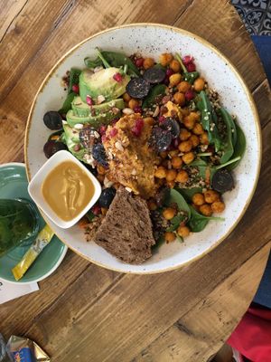 veggie bowl with avocado and hummus at By Lima in Haarlem