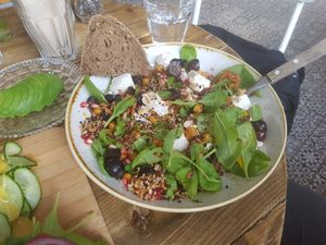 goats cheese veggie bowl at By Lima in Haarlem