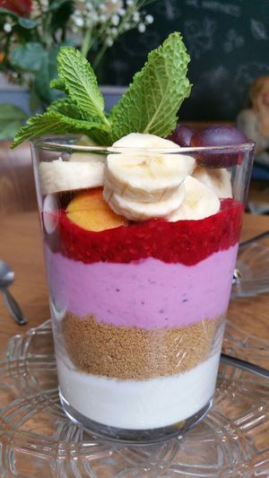 Yummy vegan trifle! Not something we would eat often so quite enjoyable for a change! at By Lima in Haarlem