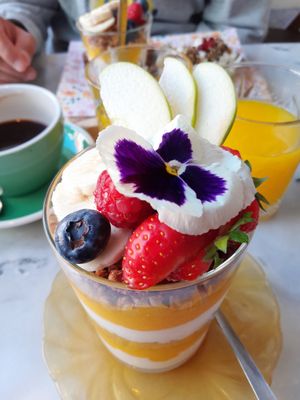 Mango trifle at By Lima in Haarlem