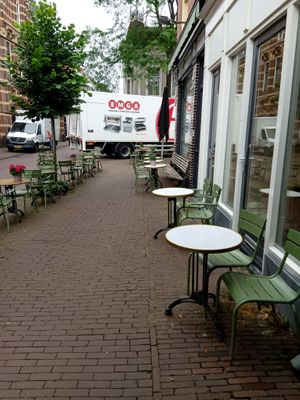 Some of the outside seating (June 2025) at By Lima in Haarlem